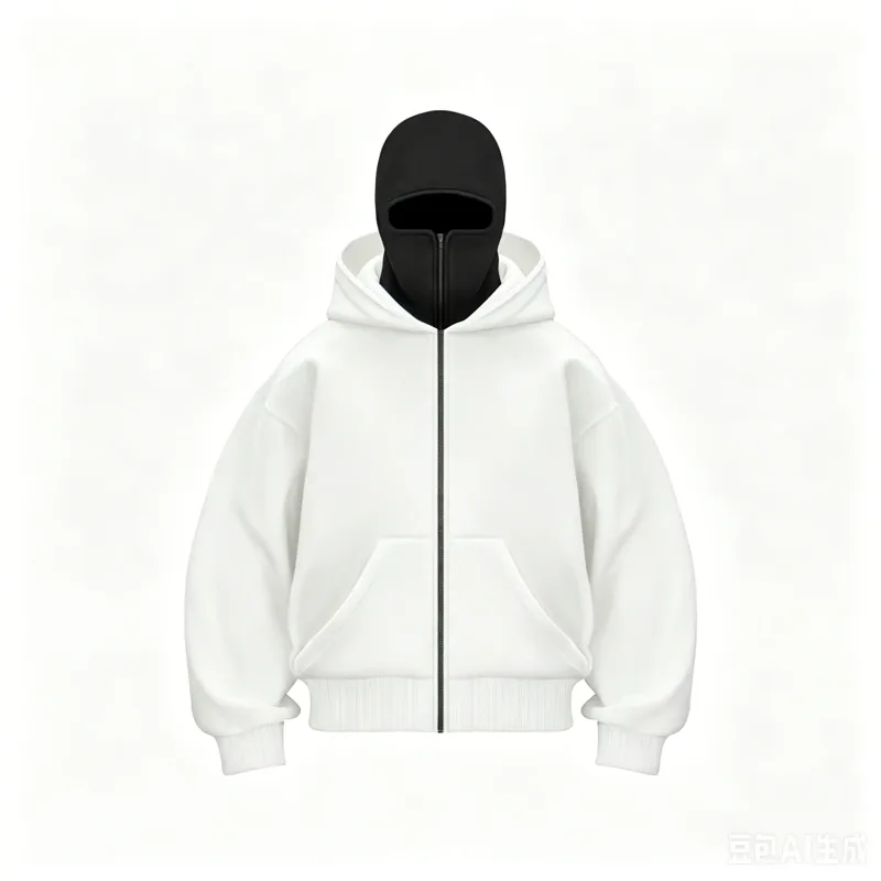 Men's Double-Capped Hooded Jacket For Car And Motorcycle Riding, Warm And Plush, Fashionable And Loose, With Zipper Hood
