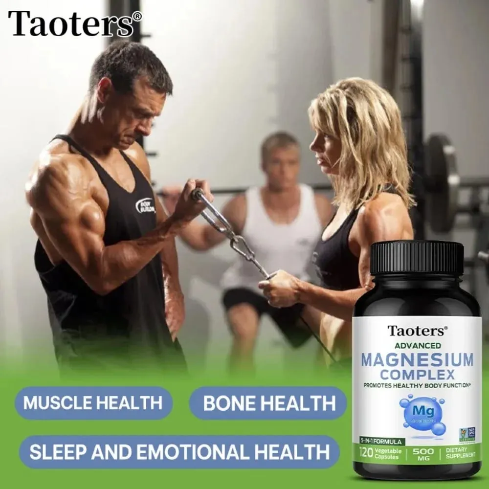 Magnesium Complex - Bone Muscle & Heart Health Supplement Sleep Support Muscle Relaxation Stress & Anxiety Relief — image 3