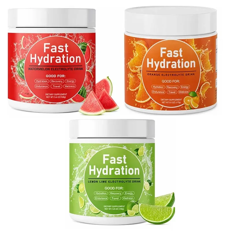 Watermelon Electrolyte Drink Powder with Sodium Potassium Magnesium Calcium Vitamin C B12 30 Servings Daily Hydration Support