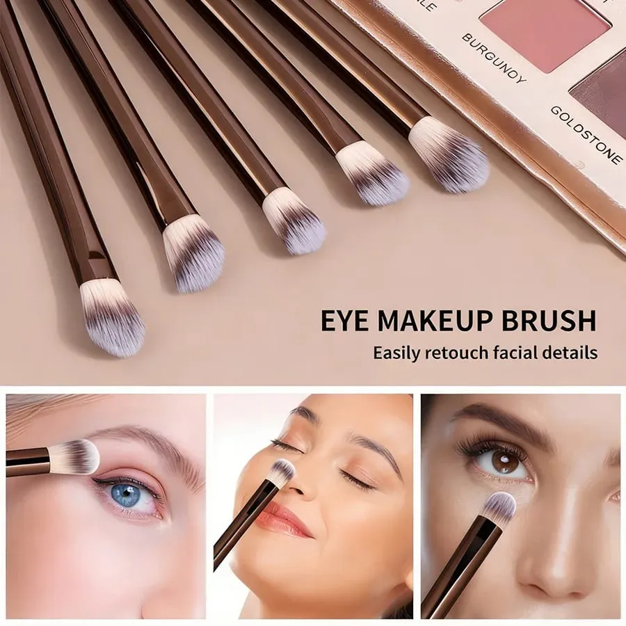20 PCS Makeup Brush Set With Case Soft Bristles Foundation Powder Blush Concealer Eyeshadow Brush CRUELTY-FREE & VEGAN