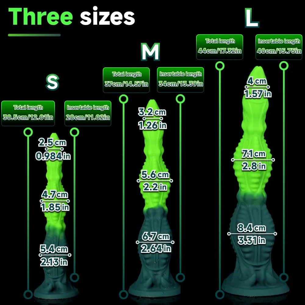 Oieffur Huge Alien Tentacle Butt Plug Fantasy Anal Dildo Rear Stimulator Adult Sex Toy Waterproof Silicone Strong suction cup