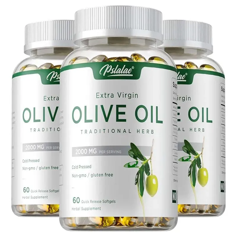 Olive Oil Supplement - Supports Brain Skin and Heart Health Antioxidant Reduces Wrinkles Promotes Cell Repair Boost Vitality