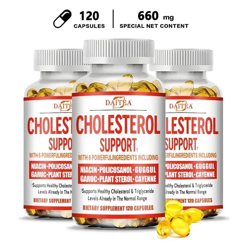 Daitea Integratore di Supporto del Colesterolo - Abbassa il sistema immunitario LDL e i trigliceridi Allevia l'ansia in modo naturale Salute delle ghiandole surrenali