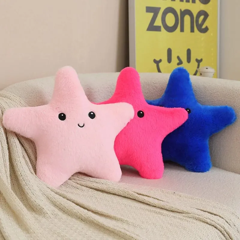 35/40cm Starfish Star Plush Pillow Stuffed Smiling Happy Sky Pillow Colorful Decor Cushion for Sofa Chair Back Support Gift — image 7