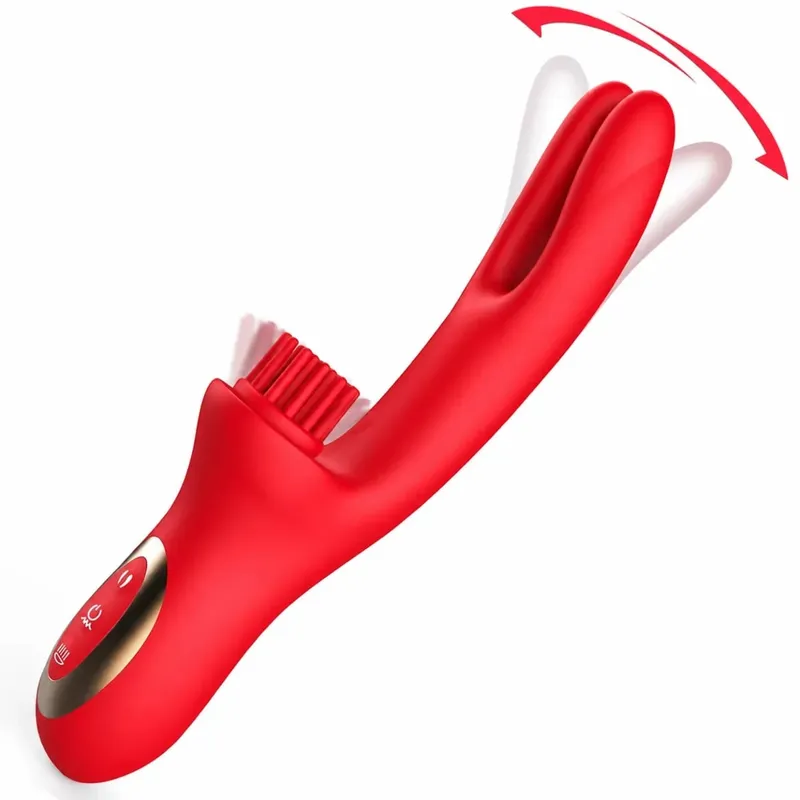 Y-Pao Rabbit Vibrador for Women 3-in-1 G-Spot Clitoral Stimulation Adult Sex Toys Tickling Come-Hither Motion Female Masturbator