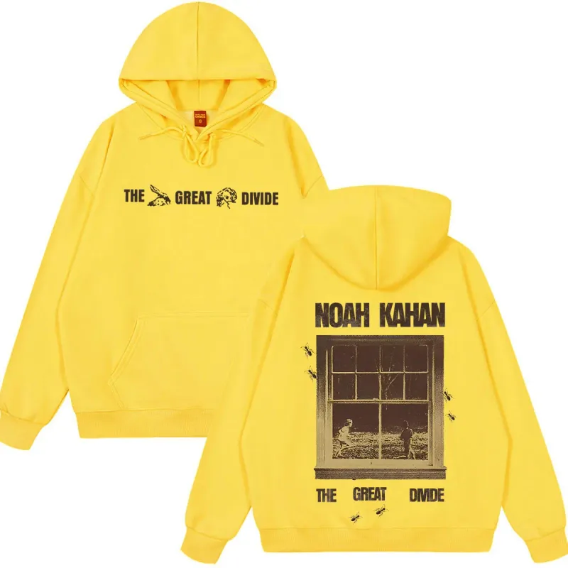 Noah Kahan The Great Divide Tour 2026 Graphic Hoodie Men Women Fashion Pullover Loose Casual Hip-hop High Quality Sweatshirts
