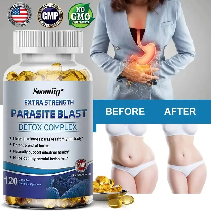 Super Parasite Removal Detoxification Complex 1475 Mg Quickly Eliminates Parasites Intestinal Health Relieves Indigestion