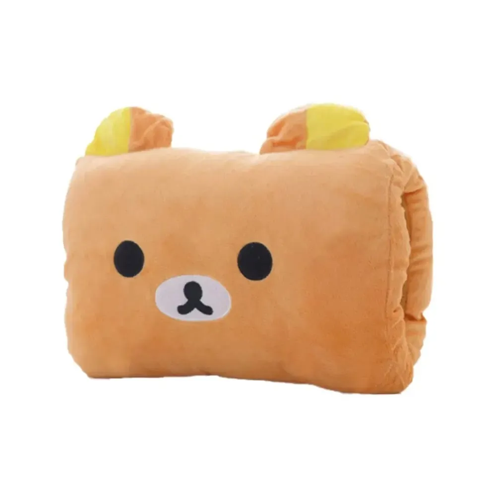 Creative Cushion Hand-Warming Plush Gift Pink Bear Children's Plush Pillow Hand-Warming Gloves Adult Cartoon Nap Pillow