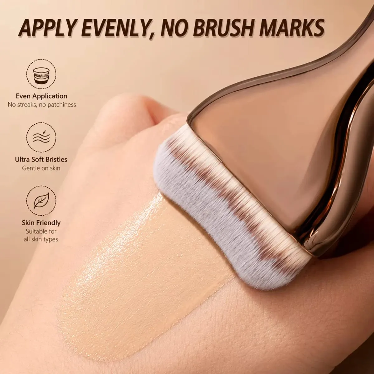 6/9pcs Multi-Functional Makeup Tool Set Includes Foundation Brush Face Brush Powder Brush Blush Brush Concealer Brush Cont — image 6