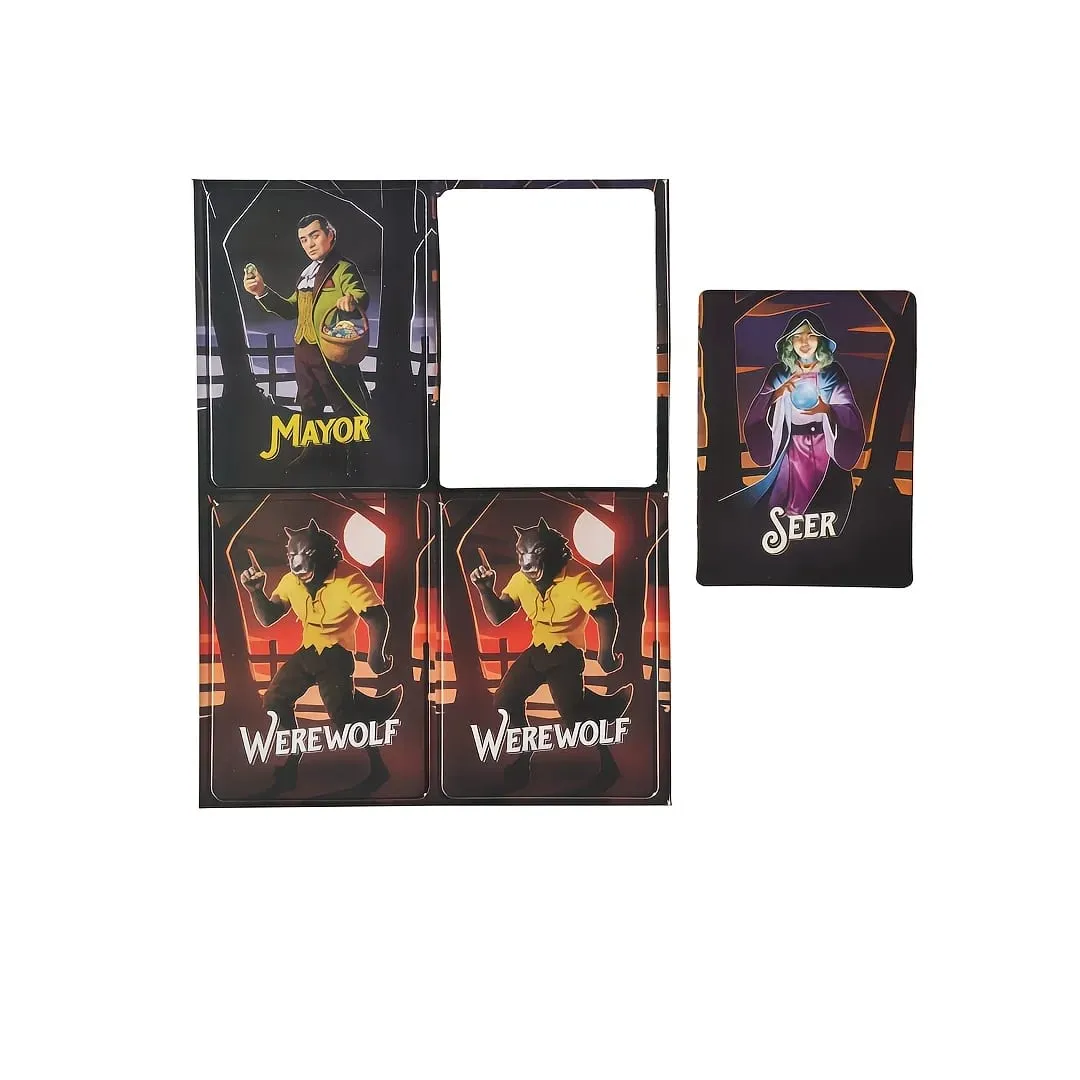 "Hidden Identity Word Board Game Werewolf-Style Word-Guessing Game Interactive Card Toy for Multi-Person Gatherings" Card Game Board Game Ideal for Family Gatherings Gift