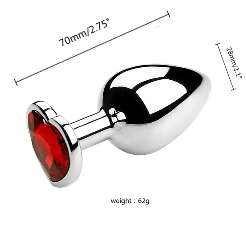 S/M/L Metal Anal Plug Butt Plug Sex Toy Butt Toy for Women Men Couples Gay Adult Game Masturbator Anal Diamond Sex Shop