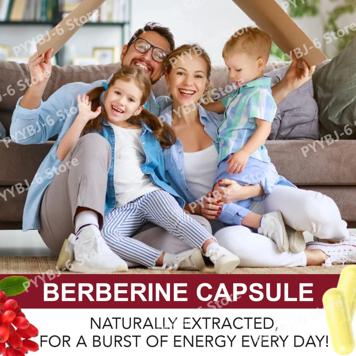 Berberine Plus Capsules 1200mg Berberine HCl Metabolism & Digestive Gut Health Support 120 Capsules