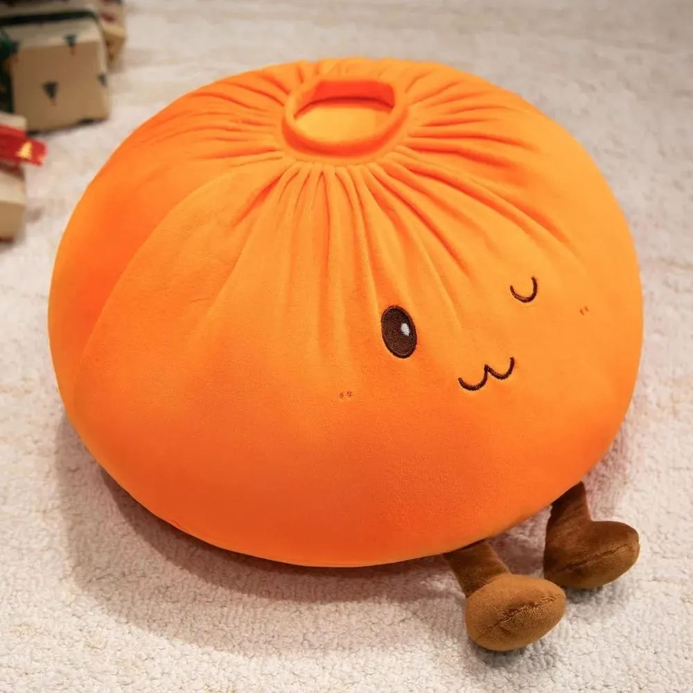 Super Soft Material Steamed Bun Pillow PP Cotton Filled Stress Relief Dumpling Fluffy Comfortable Sofa Cushion Play