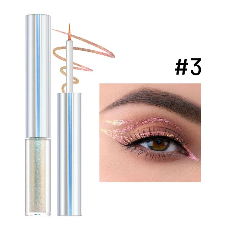 19 Colors Holographic Chameleon Liquid Eyeliner Metallic Glitter Color-Shifting Eye Liner Long Lasting Waterproof Eyes Makeup — image 10