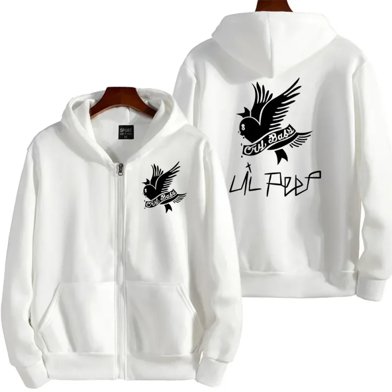 Zipper cardigan with fleece hooded zipper sweatshirt for casual and fashionable men — image 6