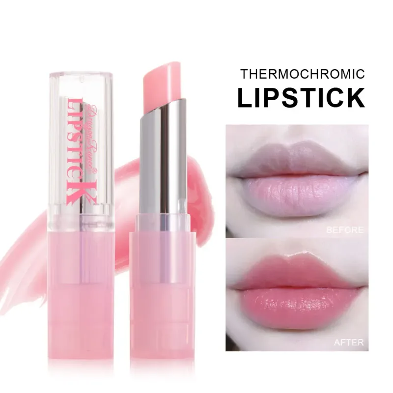 Baume à lèvres couleur hydratant brillant imperméable longue durée baume à lèvres rose avec effet brillant adapté à tous les types de peau apaisant a