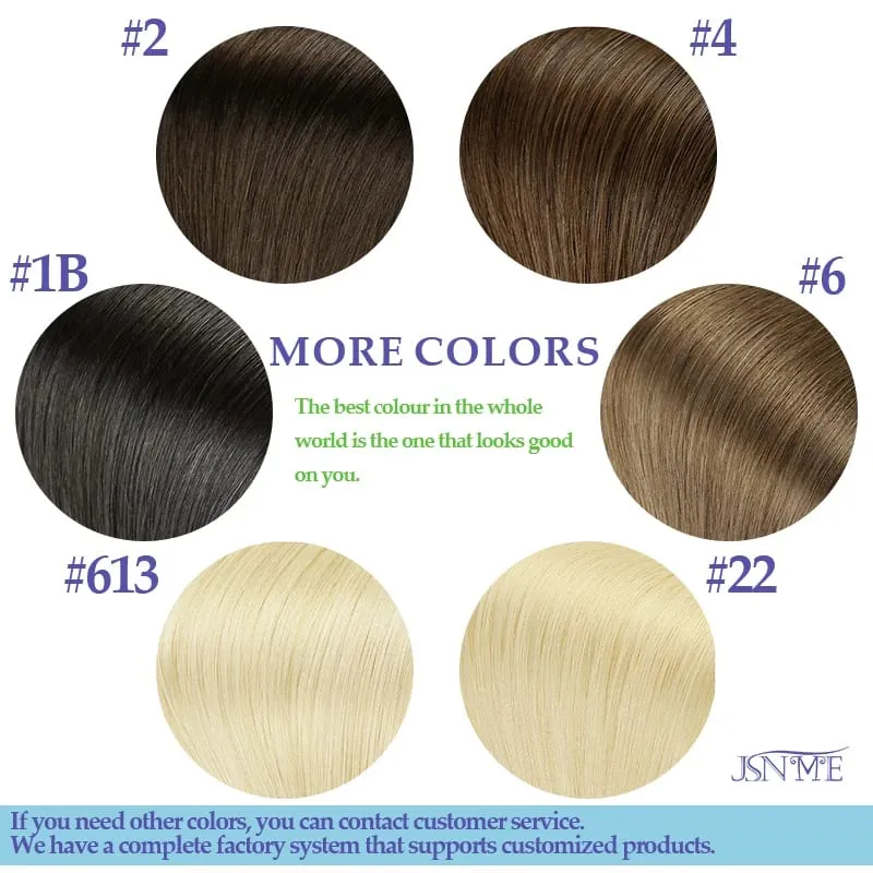 Mini Tape In Hair Extensions Seamless Invisible SKin Weft 100% Remy Human Hair Black Brown Blonde For Salon For Women