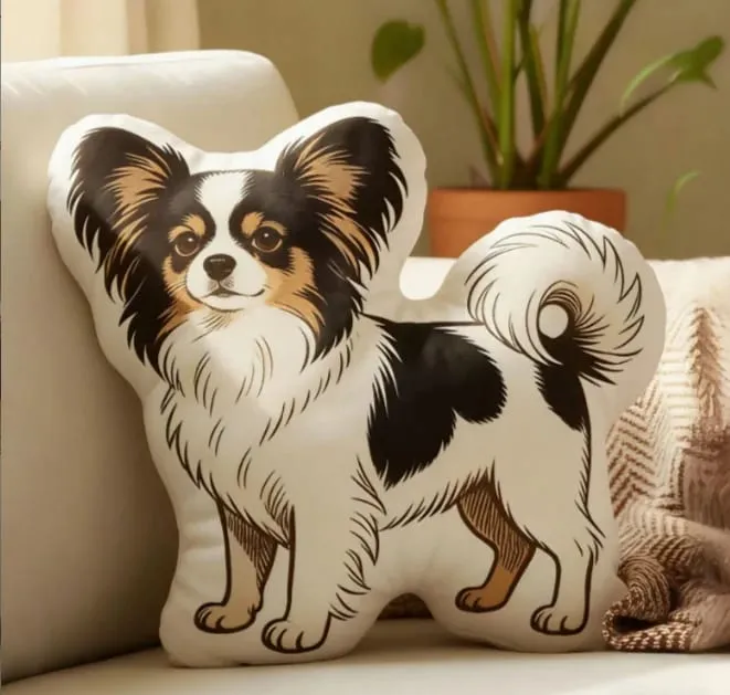 3D printed simulation dog pillow funny pet shaped pillow living room bedroom soft decoration personalized holiday gift