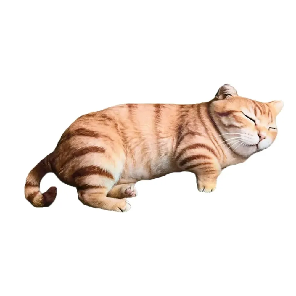 Material Animal Body Pillow 40cm Size PP Cotton Filled Poultry Throw Pillows Cat Pattern Soft Texture Animal Cushion For Women — image 1