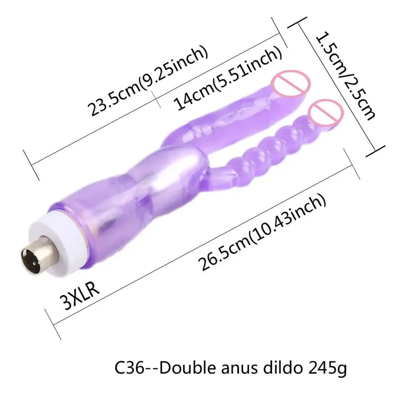 3XLR 3PRONG Attachment Dildo For Sex Machine Attachment Women and Men Sex Masturbation Love Machine Dildo Sex Toys