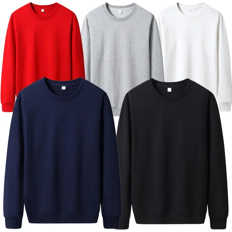 Men Casual Hoodie Solid Color Sweatshirt Fashion Winter Autumn Casual Sweatshirts Pullover Fleece Streetwear — image 6