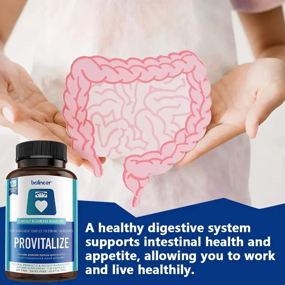 Provitalize Capsules - Support Bone & Joint and Gut Health for Digestive Health & Boosts Metabolism