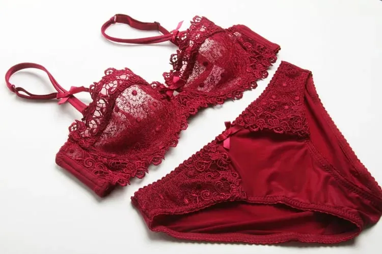 Summer White Lace Bra Lingerie Set Ultra Thin Breathable Sheer Mesh Sexy Deep V Push Up Wireless Women Underwear Suit — image 11