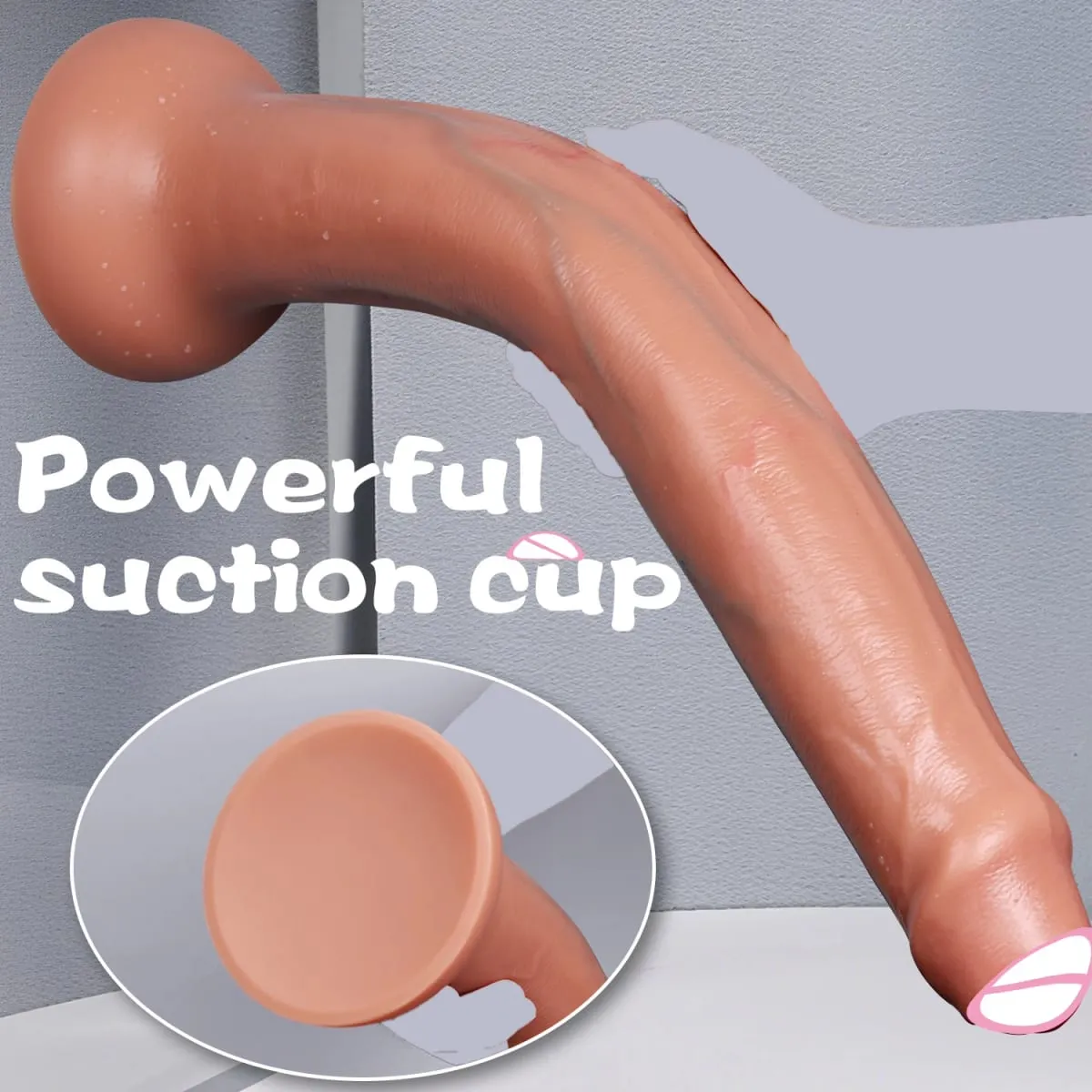 Super Long Realistic Dildos Butt Plug Soft Silicone Penis Adult Supplies Suction Cup Sex Toys for Woman Men Vagina Anal Massage