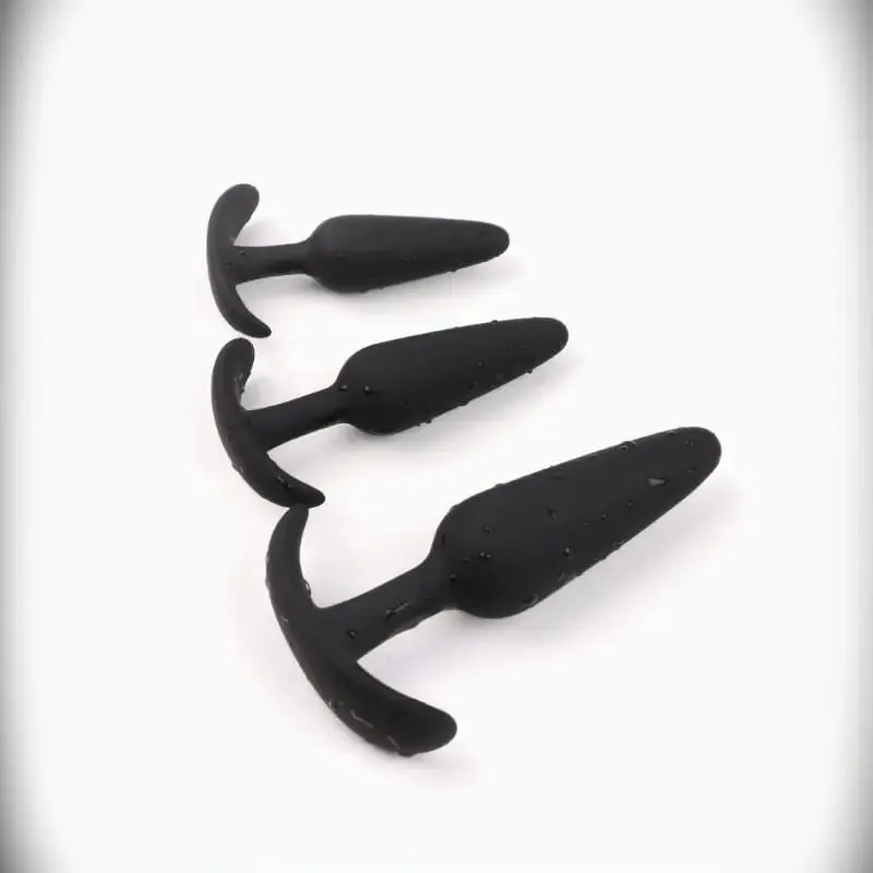 [NM]1/3Pcs Soft Silicone Anal Butt Plug Stimulator Adult Sex Toys Anal Plug For Men/Women Prostate Massager Anal Trainer[NM]