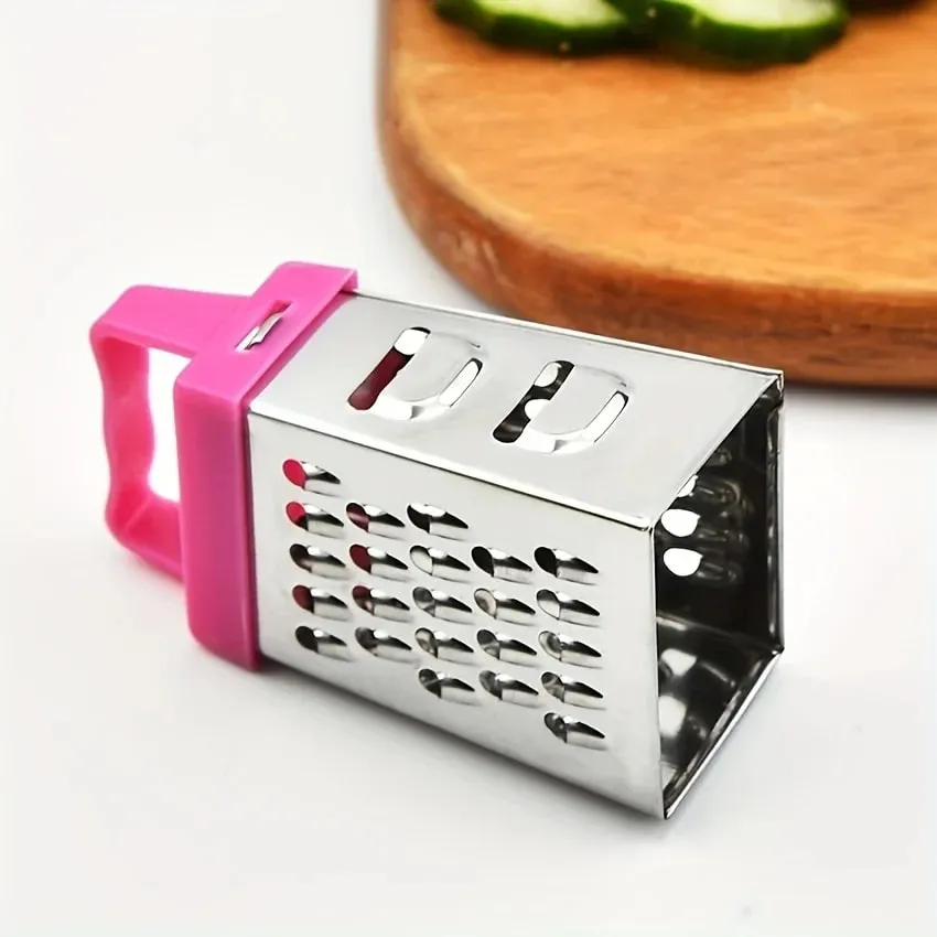 Stainless Steel Mini Cheese Grater Set - Multifunctional Metal Kitchen Tool for Shredding Cheese Garlic Ginger - Food-Safe — image 4