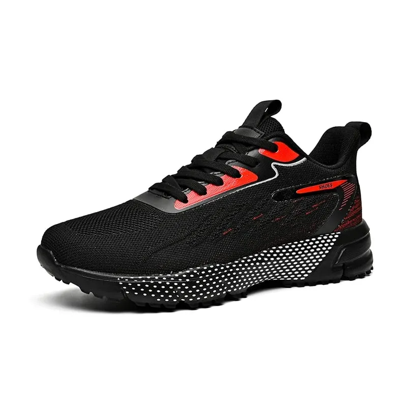 Big Size 50 51 52 Breathable Flying Woven Mens Running Shoes Lightweight Sports Shoes Anti-slip Casual Walking Sneakers Jogging