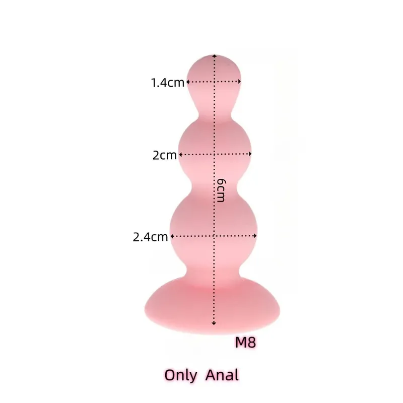 Malý silikonový anální kolík Dildo vaginální kolík s odnímatelným falešným měkkým liščím králičím ocasem pro pár erotických pomůcek s dilatátorem análních korálků