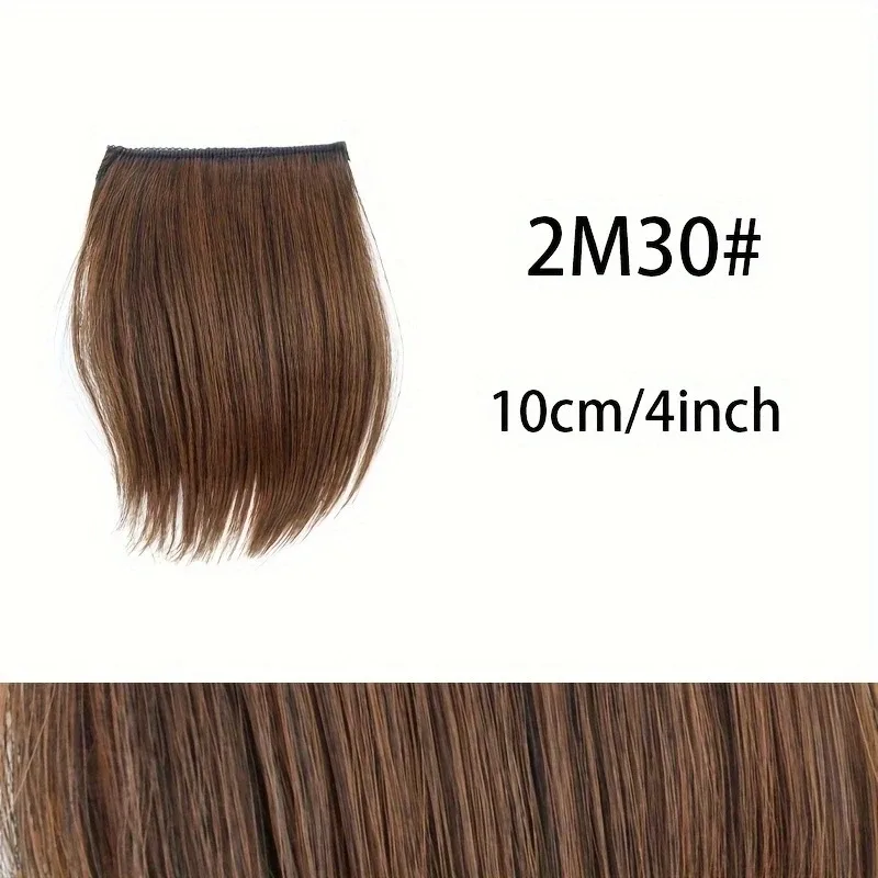 Extension de cheveux synthétique courte et lisse, 10cm/20cm/30cm, Extension de cheveux Invisible, doublure de cheveux, couverture latérale supérieure, postiche pour femmes