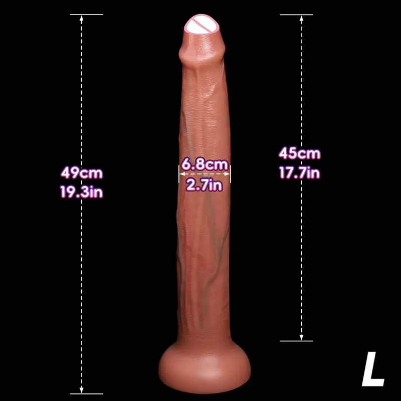 Extra Long Realistic Dildos G Spot Stimulation Deep Touch Penis Vagina Anal Dildo Dick Adult Sex Toys for Women Men Butt Plug