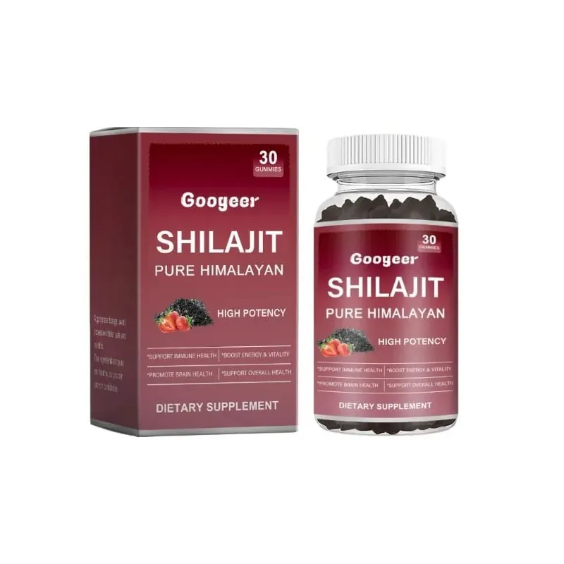 Googeer Shilajit Gummies Pure Himalayan High Potency Supports Immune Health Brain Health Daily Wellness 30 Gummies