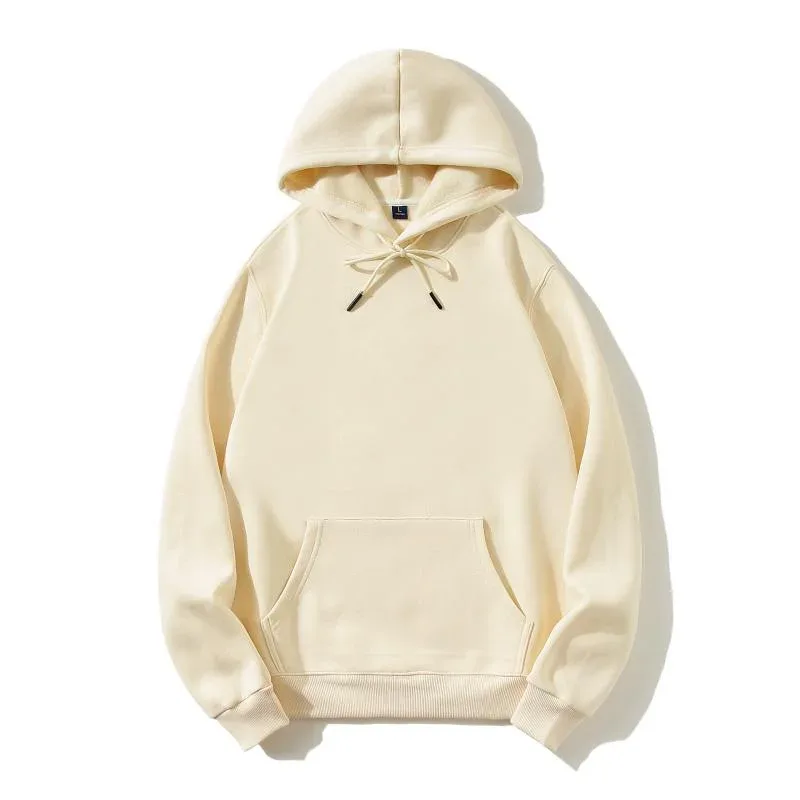 Hoodie Cetak Mode Kualitas Tinggi Logo Kustom Grup Pribadi Merek Bordir Pria dan Wanita Tebal 100% Katun Pulover Bulu — image 10