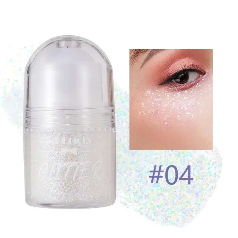 Sparkling Sequins Glitter Gel Face Body Eye Painting Shine Liquid White Silvery Pearl Gloss Eye Brighten Stage Makeup Decoration — image 11