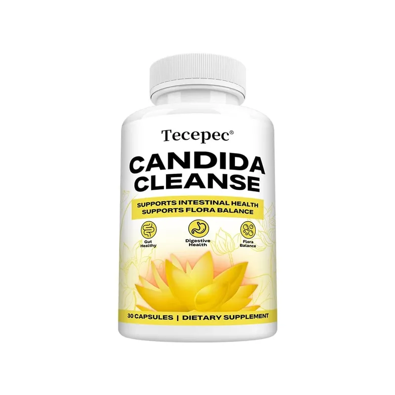 Candida-Reinigungskapseln – Darm-Kolon-Entgiftung, Darmflora-Balance, unterstützt die Verdauung, lindert Blähungen, antioxidative Ergänzung