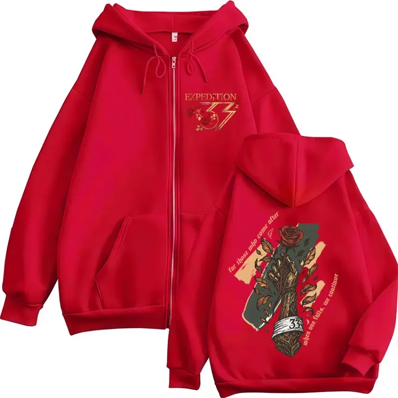Game Clair Obscur Expedition 33 for Those Who Come After Zipper Hoodies Men Women Clothing Fashion Zip Up Sweatshirt Jacket Coat