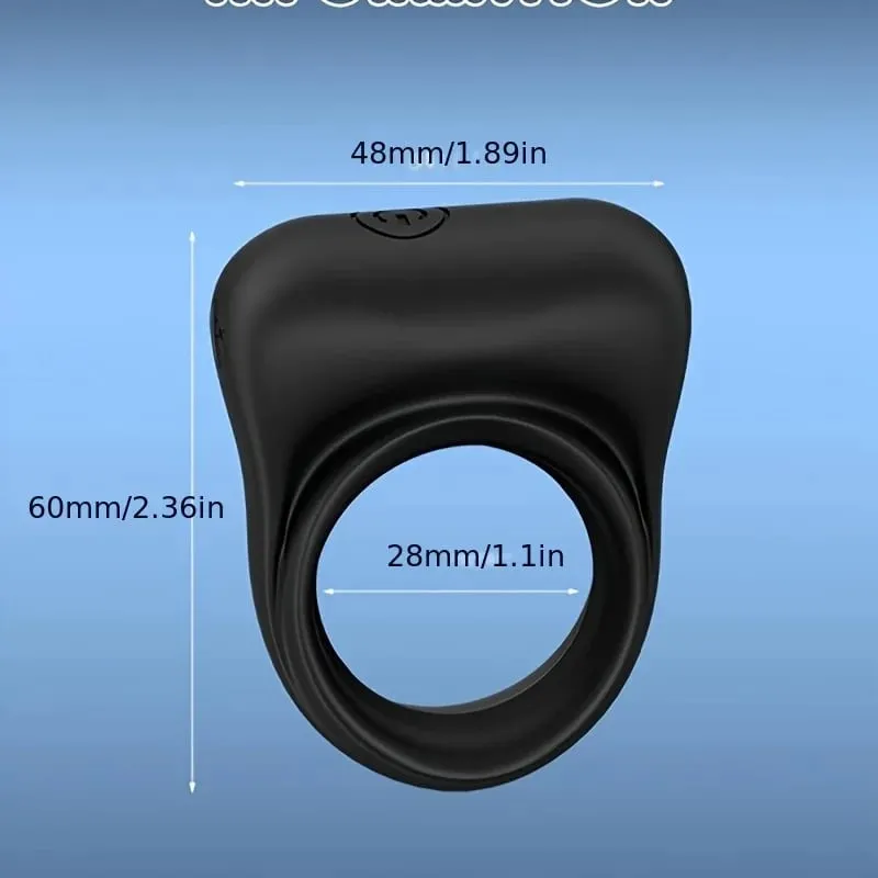 Vibrating Cock Ring with Clitoral Stimulator 10 Vibration Modes Male Vibrator Remote Control Adult Toy for Couples Men Sex Toys