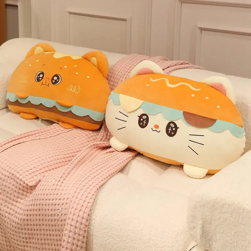 Hamburger Plush Cushion 58/88cm Stuffed Pillow Kawaii Sofa Bed Seat Decor Cushion Adorably Home Decor Toys Birthday Gifts