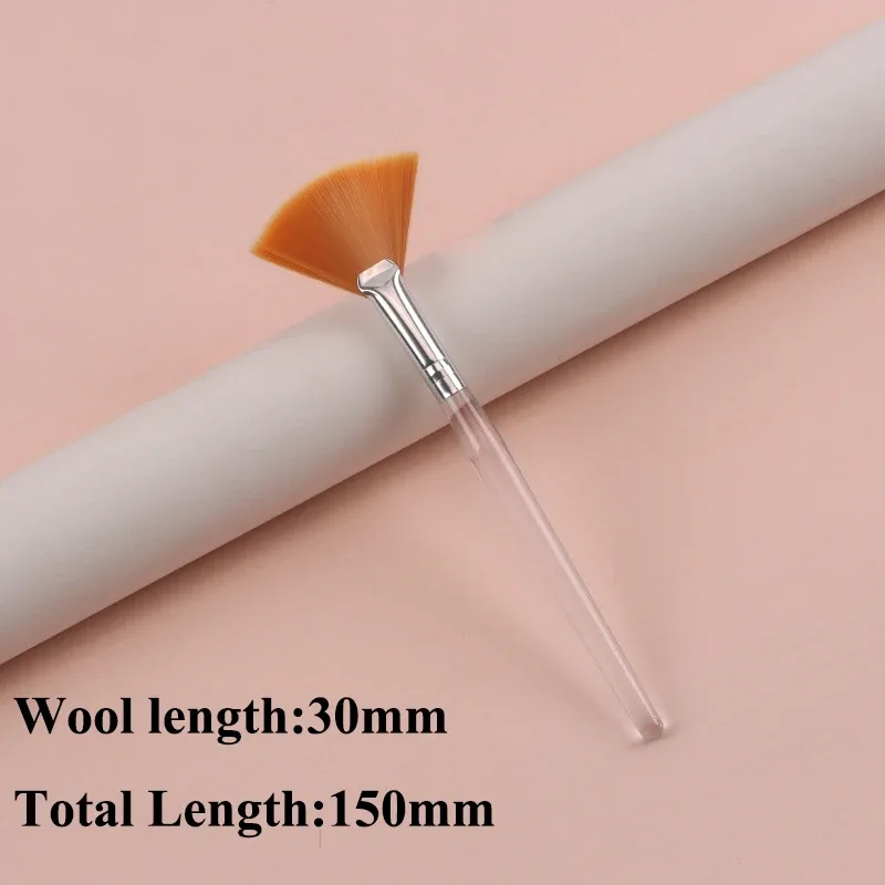 Praktikal na Facial Brushes Fan Makeup Brushes Portable Mask Brush Mga Cosmetic Tool para sa Babae Flexible Facial Soft Mask Applicator — image 19