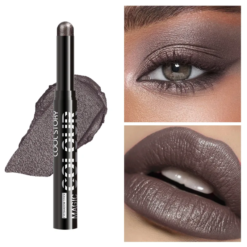2 in 1 Eyeshadow Lipstick Stick Pencil Waterproof Glitter Brighten Matte Eye Shadow Makeup Pigment Eyeshadow Pen — image 11