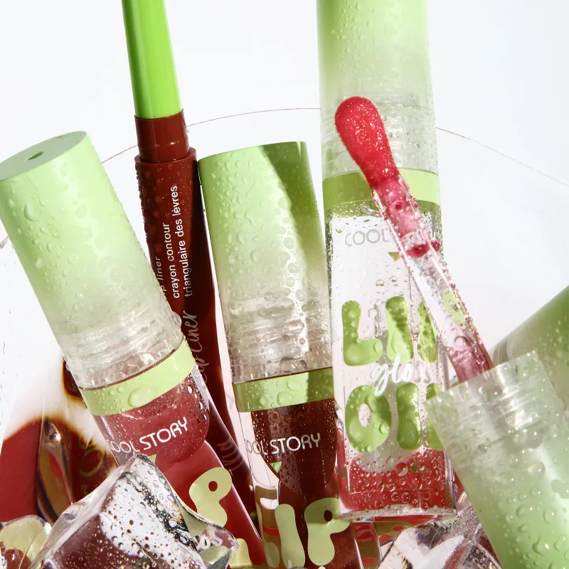 2ks Lip Liner Lesk na rty Sada rtěnek 2 v 1 Smooth Lips Contour Makeup Kit Matná tužka na rty pro ženy Plumping Oil Combo Cosmetic — image 6