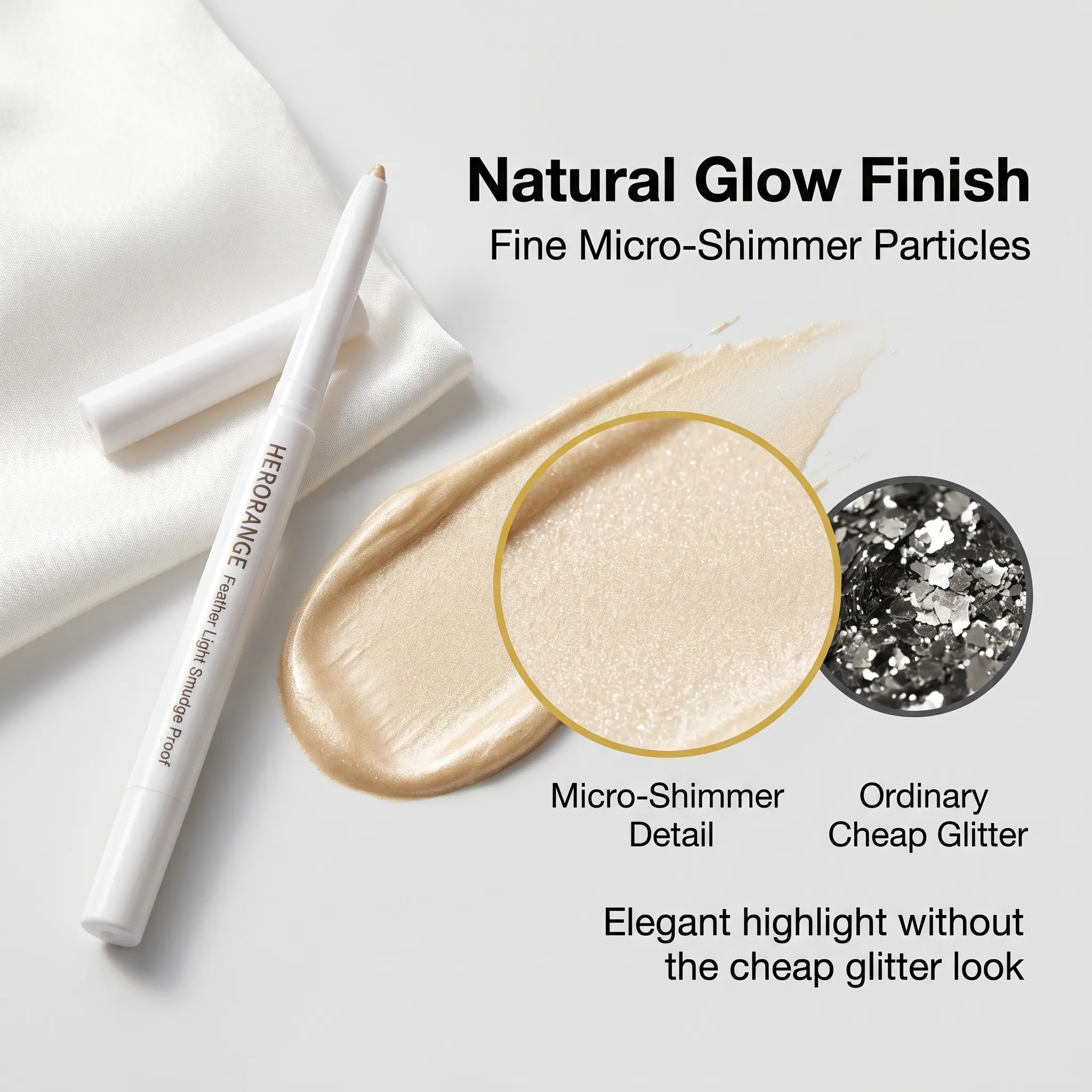 Herorange Matte Shimmer 2 in 1 under Eye Liner Long Wear Portable Daily Makeup