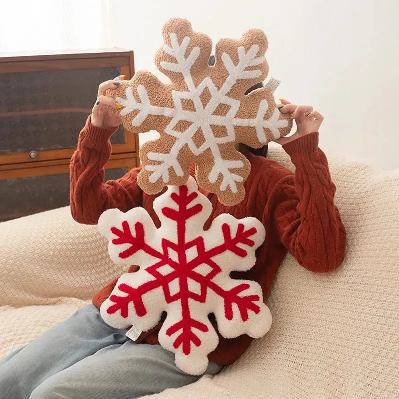 Classic Christmas Series Throw Pillow Candy Lollipop Snowflake Xmas Scepter Balls Doll Soft Sofa Cushion Festival Home Decor