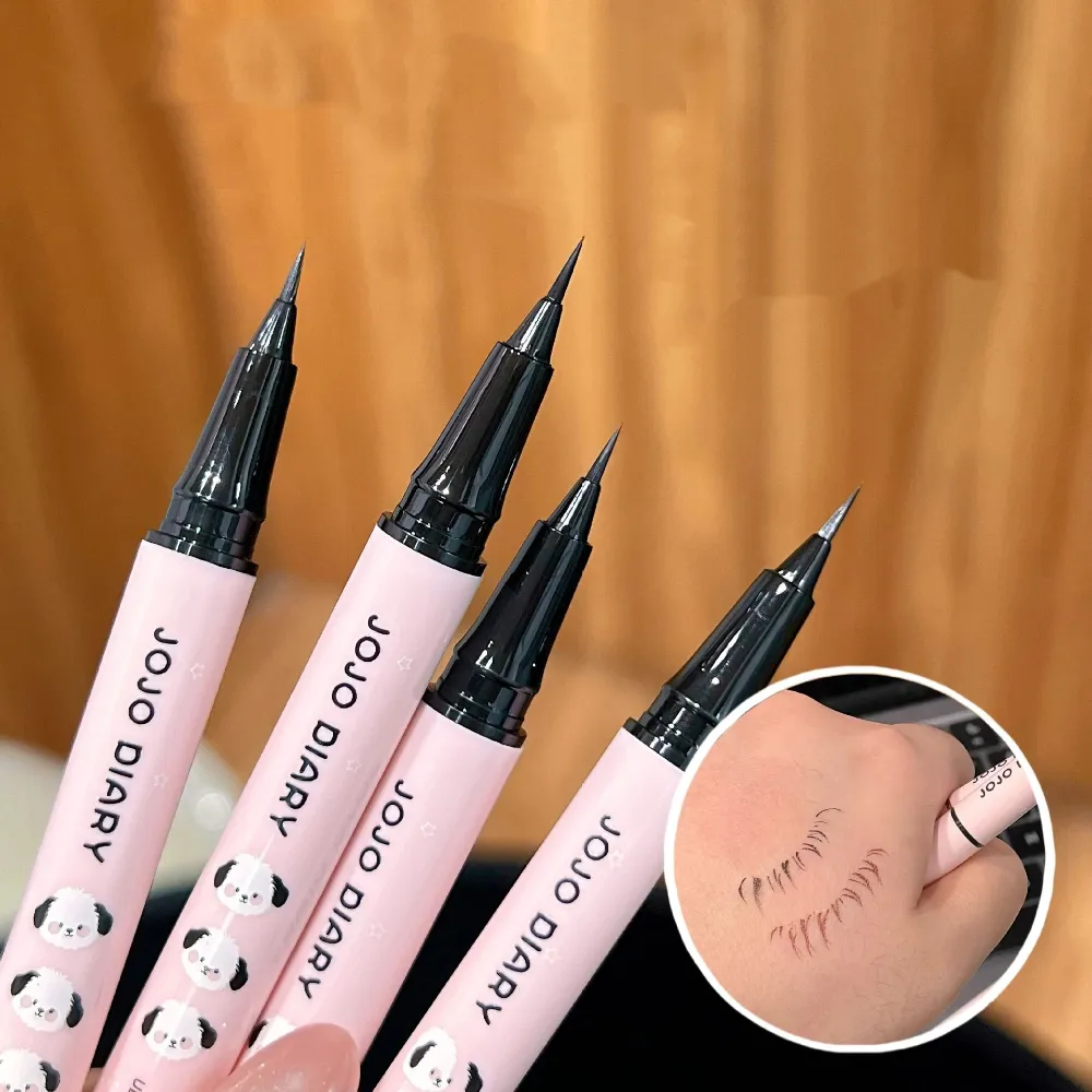 Quick-dry Eyeliner Pencil Makeup Lasting Smooth Ultra Thin Black Brown Matte Eye Liner Waterproof Liquid Eyeliner Pen Cosmetics — image 6