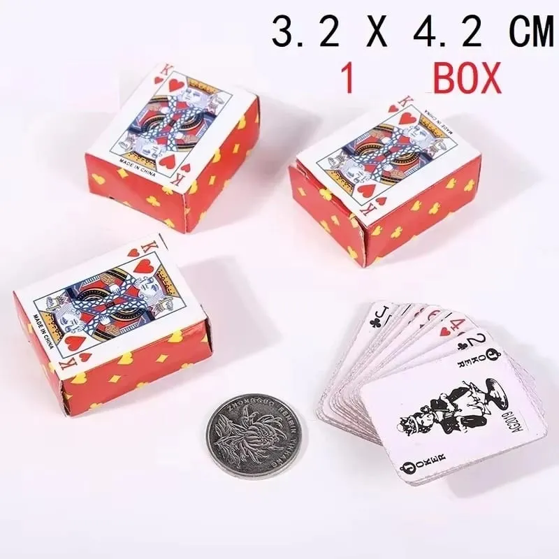 Funny Cute Mini Playing Cards Poker Games Super Small Cards Spoof Gifts Travel Toys Prank Props Miniature Poker Card