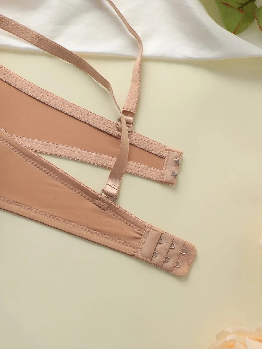 best-seller New 2-piece Combination Color Solid Color Bra Set Sexy Lingerie Set push up bra set minimalist set A2127