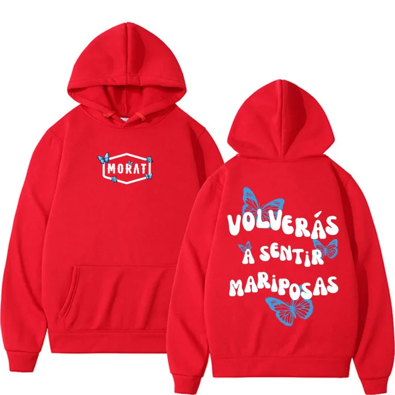 Band Morat Volveras A Sentir Mariposas Merch Hoodies Men's Women Fashion Hip Hop Rock Sweatshirts Fleece Casual Oversized Hoodie — image 10